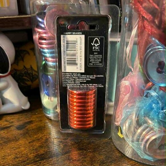 Happy Planner Medium - Classic Metal Xmas red JOY discs - NEW - Picture 2 of 2